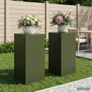 vidaXL Növényállvány 2 pcs Olajzöld 40 x 40 x 80 cm Acél