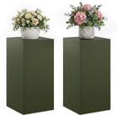 vidaXL Növényállvány 2 pcs Olajzöld 40 x 40 x 80 cm Acél