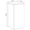 vidaXL Növényállvány 2 pcs Olajzöld 40 x 40 x 80 cm Acél