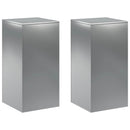 vidaXL Növényállvány 2 pcs Ezüst 40 x 40 x 80 cm Rozsdamentes Acél