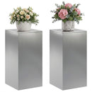 vidaXL Növényállvány 2 pcs Ezüst 40 x 40 x 80 cm Rozsdamentes Acél