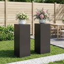 vidaXL Növényállvány 2 pcs Fekete 40 x 40 x 100 cm Acél
