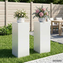 vidaXL Növényállvány 2 pcs Fehér 40 x 40 x 100 cm Acél