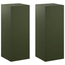 vidaXL Növényállvány 2 pcs Olajzöld 40 x 40 x 100 cm Acél