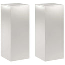 vidaXL Növényállvány 2 pcs Ezüst 40 x 40 x 100 cm Acél