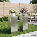 vidaXL Növényállvány 2 pcs Ezüst 40 x 40 x 100 cm Rozsdamentes Acél