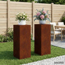 vidaXL Növényállvány 2 db Rozsdás 40 x 40 x 100 cm Időjárásálló Acél