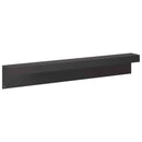 vidaXL Kerti takaróprofil 2 db 100 x 10 x 15 cm Acél Fekete
