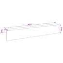vidaXL Kerti takaróprofil 2 db 100 x 10 x 15 cm Acél Fekete