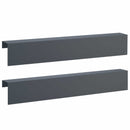 vidaXL Kerti takaróprofil 2 db 100 x 10 x 15 cm Acél Antracitszürke