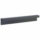 vidaXL Kerti takaróprofil 2 db 100 x 10 x 15 cm Acél Antracitszürke