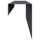 vidaXL Kerti takaróprofil 2 db 100 x 10 x 15 cm Acél Antracitszürke