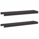 vidaXL Kerti takaróprofil 2 db 100 x 20 x 5 cm Acél Fekete