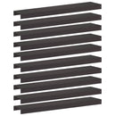 vidaXL Kerti takaróprofil 10 db 100 x 20 x 5 cm Acél Fekete