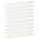 vidaXL Kerti takaróprofil 10 db 100 x 20 x 5 cm Acél Fehér