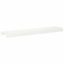 vidaXL Kerti takaróprofil 10 db 100 x 20 x 5 cm Acél Fehér
