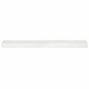 vidaXL Kerti takaróprofil 10 db 100 x 20 x 5 cm Acél Fehér