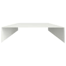 vidaXL Kerti takaróprofil 10 db 100 x 20 x 5 cm Acél Fehér