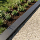 vidaXL Kerti takaróprofil 2 db 100 x 20 x 5 cm Acél Antracitszürke