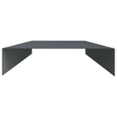 vidaXL Kerti takaróprofil 2 db 100 x 20 x 5 cm Acél Antracitszürke