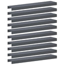 vidaXL Kerti takaróprofil 10 db 100 x 20 x 5 cm Acél Antracitszürke