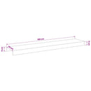vidaXL Kerti takaróprofil 10 db 100 x 20 x 5 cm Rozsdamentes Acél