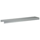 vidaXL Kerti takaróprofil 2 db 100 x 20 x 5 cm Horganyzott Acél Ezüst