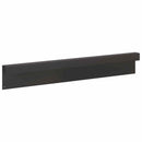 vidaXL Kerti takaróprofil 10 db 100 x 5 x 15 cm Acél Fekete