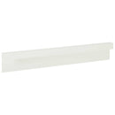 vidaXL Kerti takaróprofil 2 db 100 x 5 x 15 cm Acél Fehér