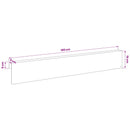 vidaXL Kerti takaróprofil 2 db 100 x 5 x 15 cm Acél Fehér