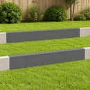 vidaXL Kerti takaróprofil 2 db 100 x 5 x 15 cm Acél Antracitszürke