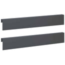 vidaXL Kerti takaróprofil 2 db 100 x 5 x 15 cm Acél Antracitszürke