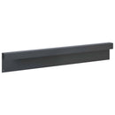 vidaXL Kerti takaróprofil 10 db 100 x 5 x 15 cm Acél Antracitszürke