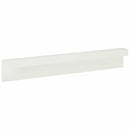 vidaXL Kerti takaróprofil 2 db 100 x 6 x 15 cm Acél Fehér