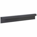 vidaXL Kerti takaróprofil 10 db 100 x 6 x 15 cm Acél Antracitszürke