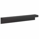 vidaXL Kerti takaróprofil 2 db 100 x 15 x 15 cm Acél Fekete