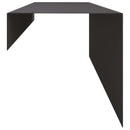 vidaXL Kerti takaróprofil 2 db 100 x 15 x 15 cm Acél Fekete