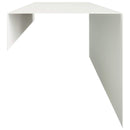 vidaXL Kerti takaróprofil 2 db 100 x 15 x 15 cm Acél Fehér