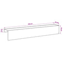 vidaXL Kerti takaróprofil 2 db 100 x 15 x 15 cm Acél Fehér