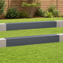 vidaXL Kerti takaróprofil 2 db 100 x 15 x 15 cm Acél Antracitszürke