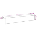 vidaXL Kerti takaróprofil 10 db 100 x 20 x 15 cm Acél Fekete