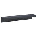 vidaXL Kerti takaróprofil 2 db 100 x 20 x 15 cm Acél Antracitszürke