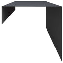 vidaXL Kerti takaróprofil 2 db 100 x 20 x 15 cm Acél Antracitszürke