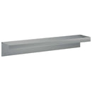 vidaXL Kerti takaróprofil 2 db 100 x 20 x 15 cm Horganyzott Acél Ezüst