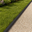 vidaXL Kerti takaróprofil 20 db 100 x 5 x 5 cm Acél Fekete