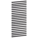 vidaXL Kerti takaróprofil 20 db 100 x 5 x 5 cm Acél Fekete