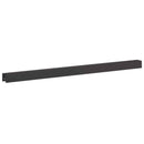 vidaXL Kerti takaróprofil 20 db 100 x 5 x 5 cm Acél Fekete