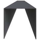 vidaXL Kerti takaróprofil 10 db 100 x 5 x 5 cm Acél Antracitszürke
