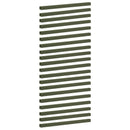 vidaXL Kerti takaróprofil 20 db 100 x 5 x 5 cm Acél Olajzöld