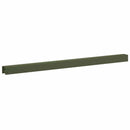 vidaXL Kerti takaróprofil 20 db 100 x 5 x 5 cm Acél Olajzöld